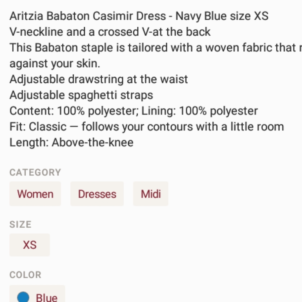 ✨ ARITZIA✨Babaton "Casimir" Dress - Picture 6 of 8